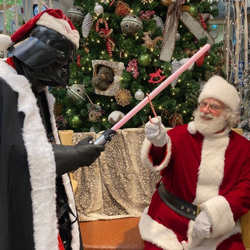 Darth Vader and Santa Claus